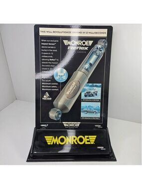 Vintage 1999 Monroe Reflex Walker Quiet-Flow Double-Sided Counter Display Sign